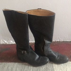 8.5 FRYE Melissa Knotted Tail Black Boots